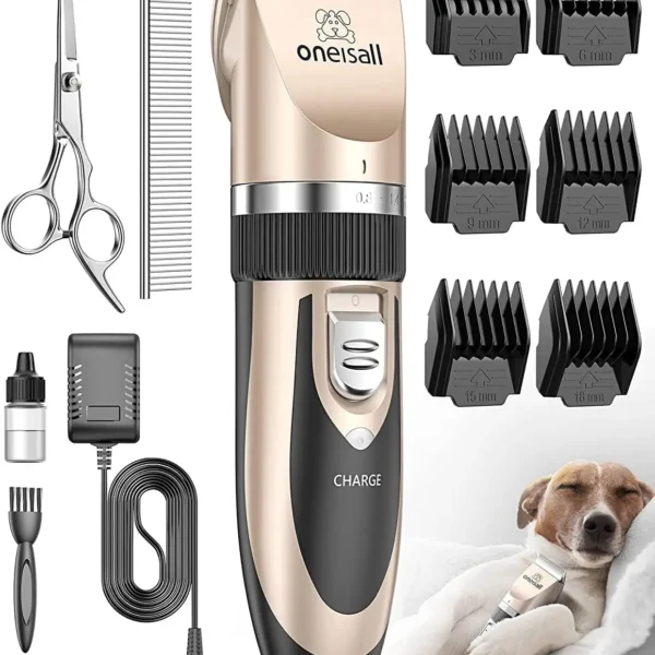 Quiet Rechargeable Pet Hair Clipper Set