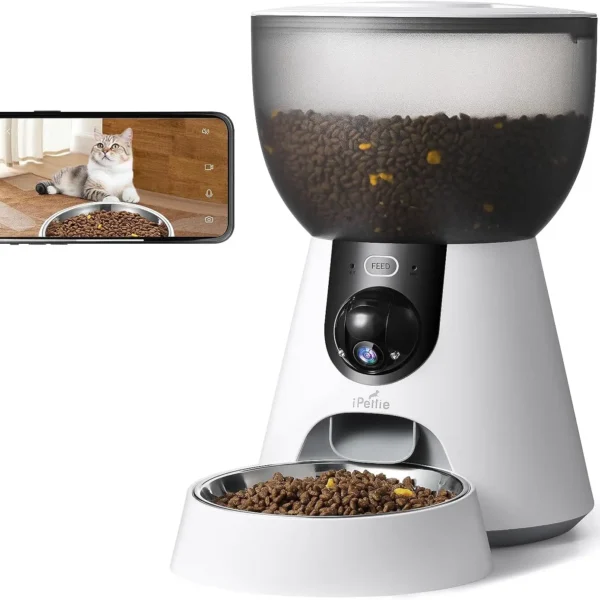 Smart Automatic Pet Feeder with 160° Camera